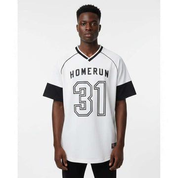 White Baseball T Shirt White Nawao.com