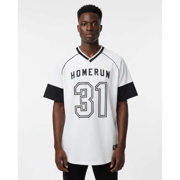 White Baseball T Shirt White Nawao.com