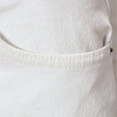 White Basic 5 Pocket Denim Shorts White Nawao.com