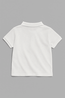 White  Basic Polo Shirt Nawao.com