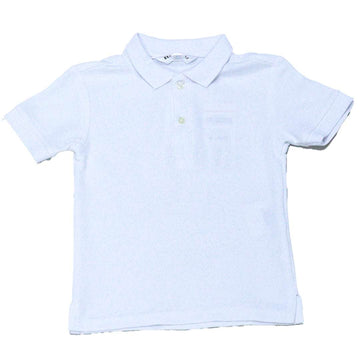 White Basic Polo Shirt Nawao.com