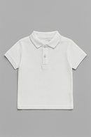 White  Basic Polo Shirt Nawao.com