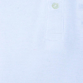 White Basic Polo Shirt Nawao.com