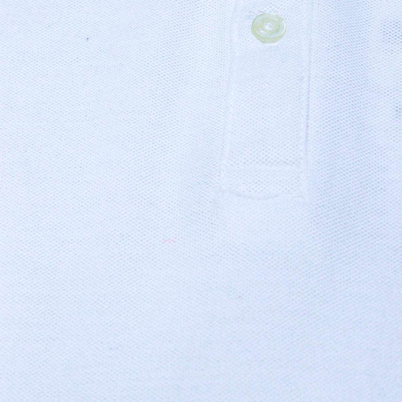 White Basic Polo Shirt Nawao.com