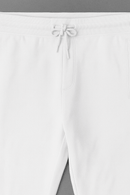 White Basic Track Pant Nawao.com
