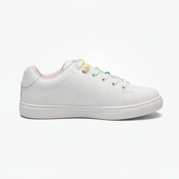White Beads Sneaker White Nawao.com