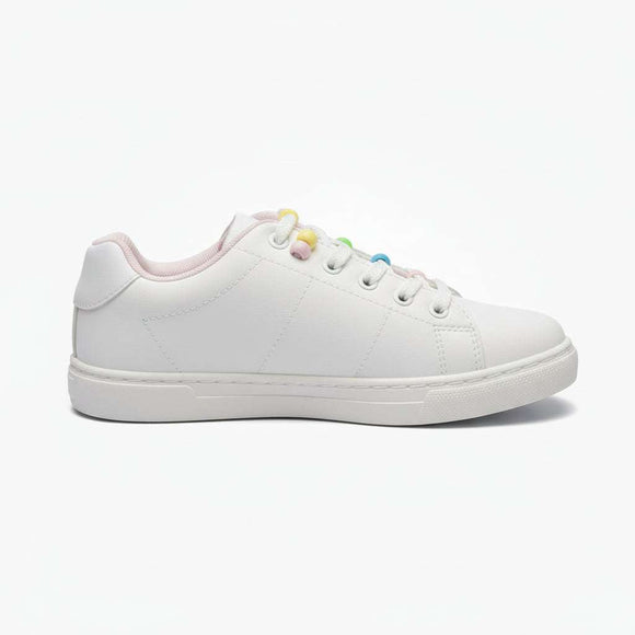 White Beads Sneaker White Nawao.com