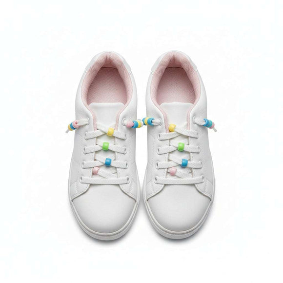 White Beads Sneaker White Nawao.com