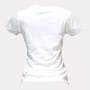 White Beauty Foil Printed T Shirt Nawao.com