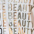 White Beauty Foil Printed T Shirt Nawao.com
