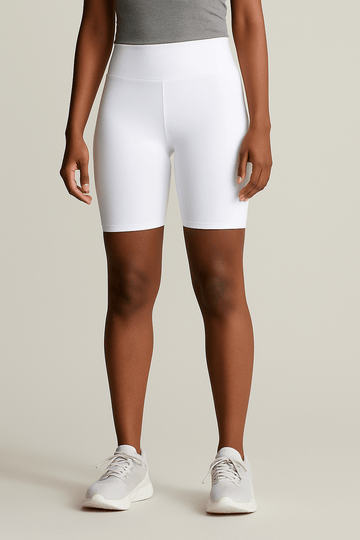 White Biker Short Nawao.com