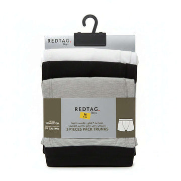 White Black Grey Mel 3 Pcs Pack Boxer Shorts Assorted Small Nawao.com