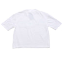 White Blue L S Denim Applique T Shirts White Nawao.com