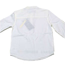White Bobby Mandarin Collar Tshirt Nawao.com