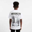White Brooklyn New Yerk 1988 Over Size T Shirt White Nawao.com