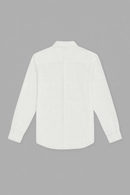 White Button Down Oxford Shirt Nawao.com