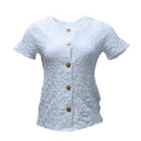 WHITE BUTTON DOWN TOP Nawao.com