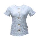 WHITE BUTTON DOWN TOP Nawao.com