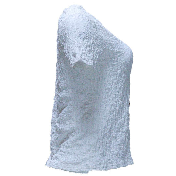WHITE BUTTON DOWN TOP Nawao.com