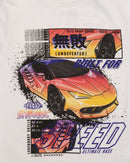 White Car Graphic T Shirt Nawao.com