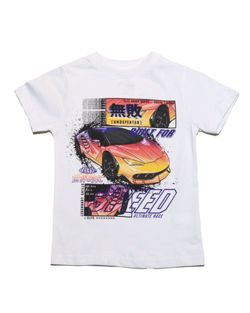 White Car Graphic T Shirt Nawao.com
