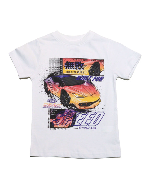White Car Graphic T Shirt Nawao.com