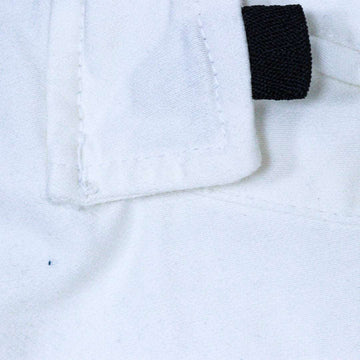 White Cargo Pocket Knitted Dneim Jogger Nawao.com