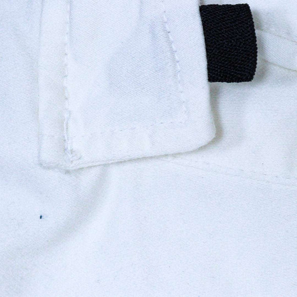 White Cargo Pocket Knitted Dneim Jogger Nawao.com