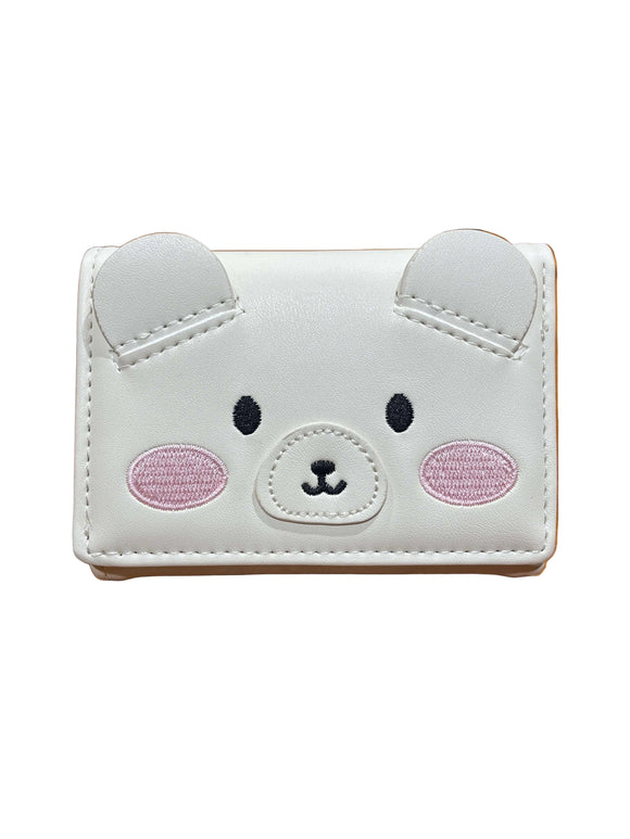White  Charcater Printed  Purse Nawao.com