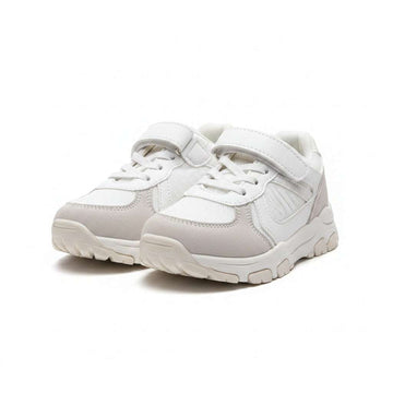 White Color Block Trekker White Nawao.com