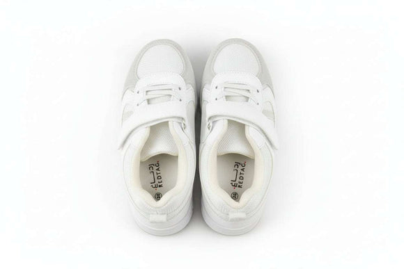 White Color Block Trekker White Nawao.com