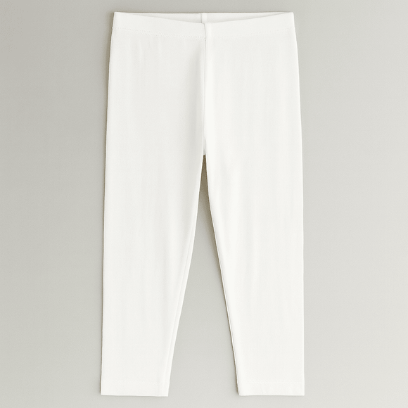 White Cropped Legging Nawao.com