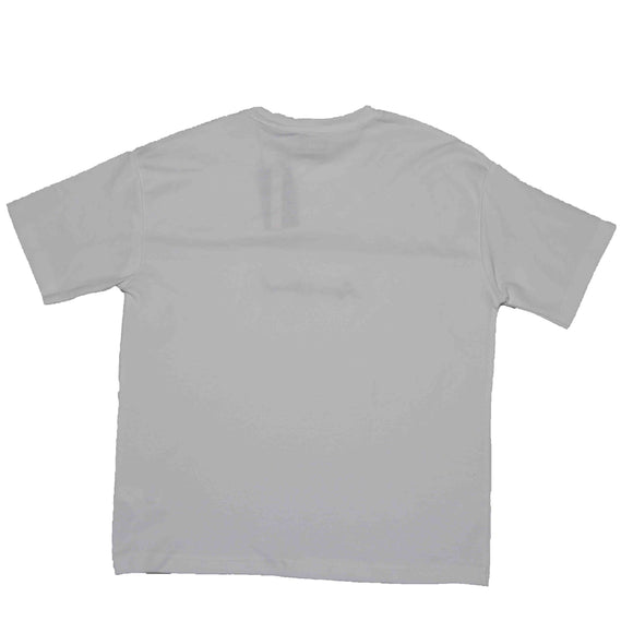 White Cut And Sewn Oversize Tshirt Nawao.com