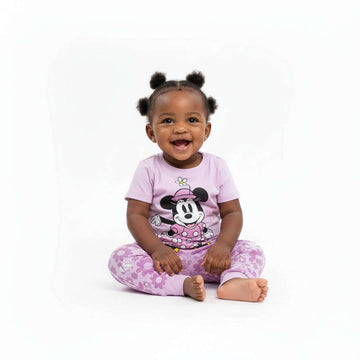 White Daisy And Mini All Over Print Pyajama Set White Nawao.com