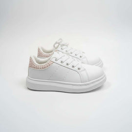 White Diamante Sneaker White Nawao.com