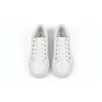 White Diamante Sneaker White Nawao.com