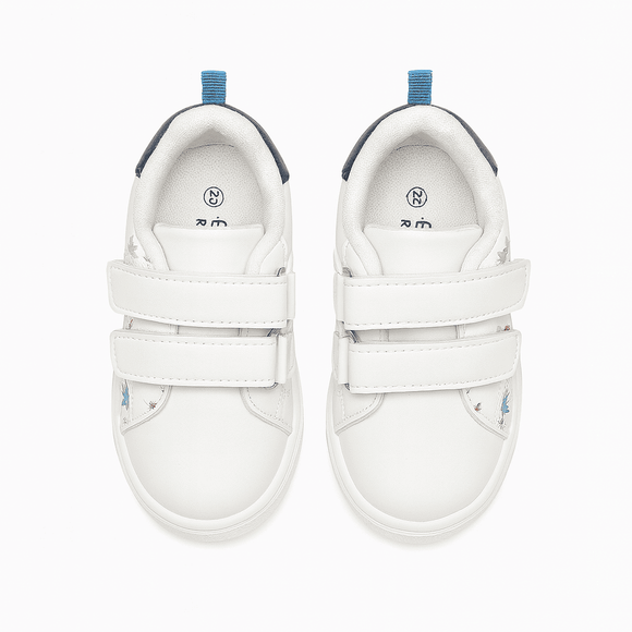 White Dinosaur Print Sneaker Nawao.com