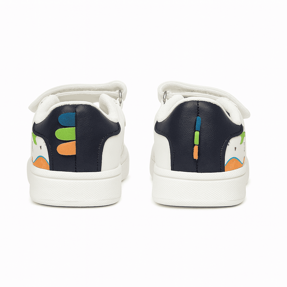 White Dinosaur Print Sneaker Nawao.com