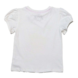 White Dolce Vita Placement Print T Shirt Nawao.com