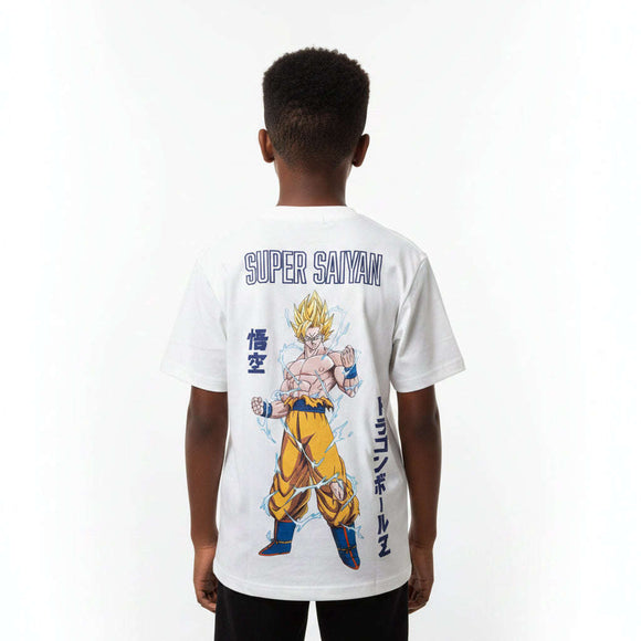 White Dragon Ball Z Over Size T Shirt White Nawao.com