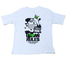 White Dream Rules Oversize Casual Set White 13 14 Years Nawao.com