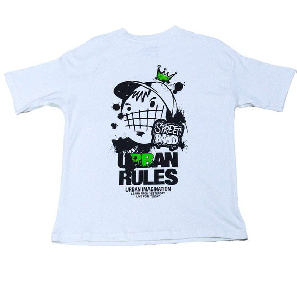 White Dream Rules Oversize Casual Set White 13 14 Years Nawao.com