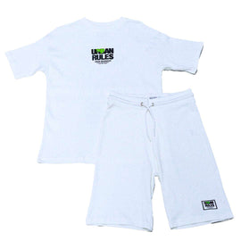 White Dream Rules Oversize Casual Set White 13 14 Years Nawao.com