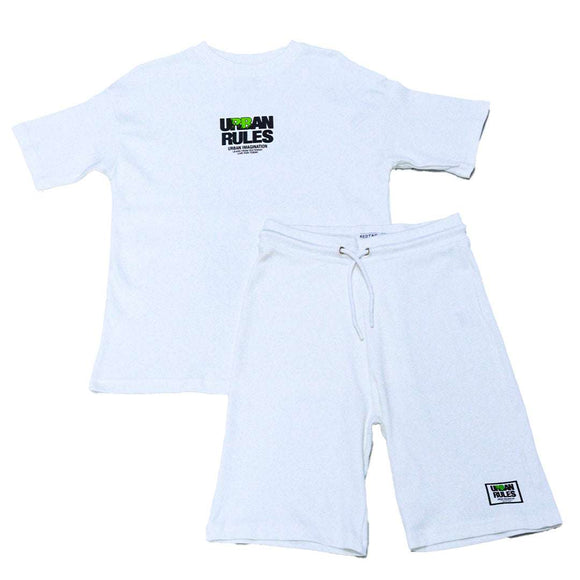 White Dream Rules Oversize Casual Set White 13 14 Years Nawao.com