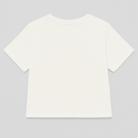 White Drop Shoulder Rope T Shirts White Nawao.com