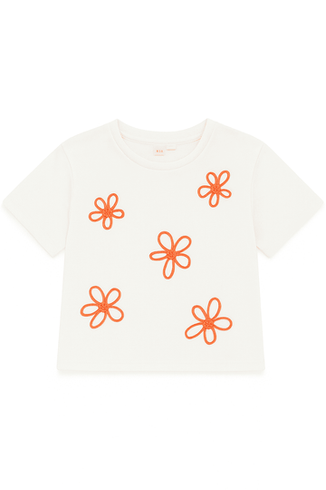 White Drop Shoulder Rope T Shirts White Nawao.com