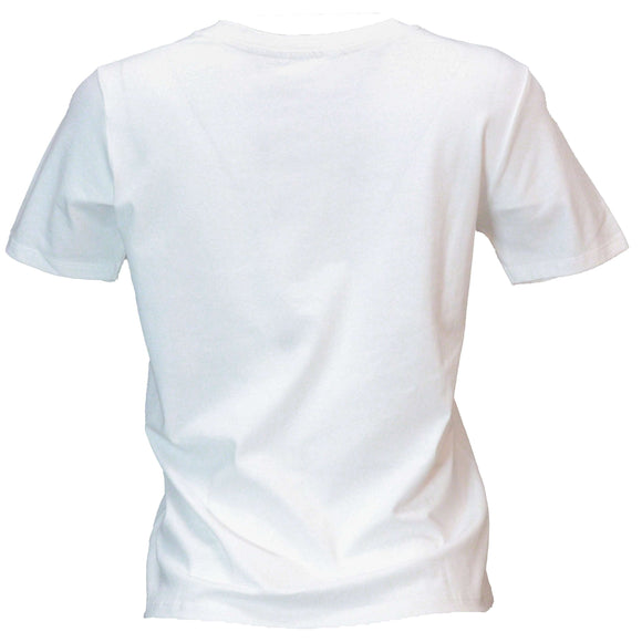 White Embellished T Nawao.com