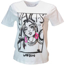 White Embellished T Nawao.com