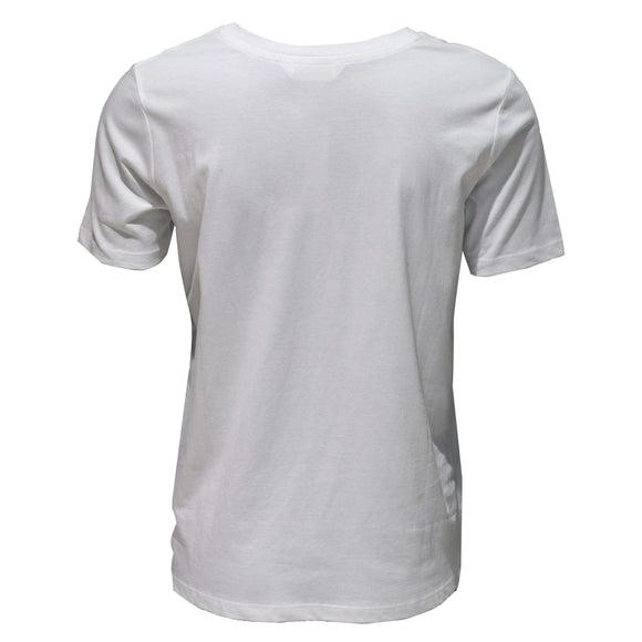 White Embellished T-Shirt Nawao.com