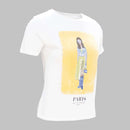 White Embellished T Shirt Nawao.com